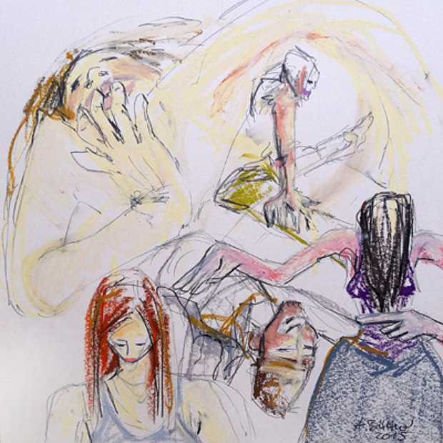 Ölpastell-Mischtechnik 3